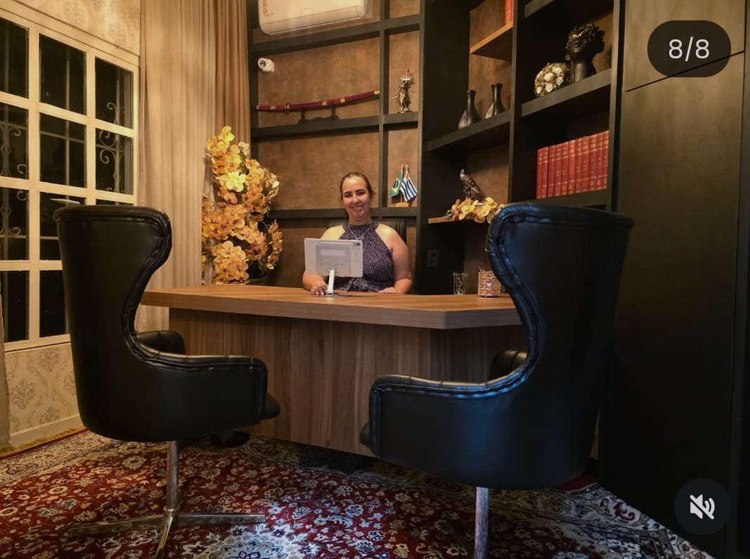 Sala de atendimento do escritório Grupo Sagon